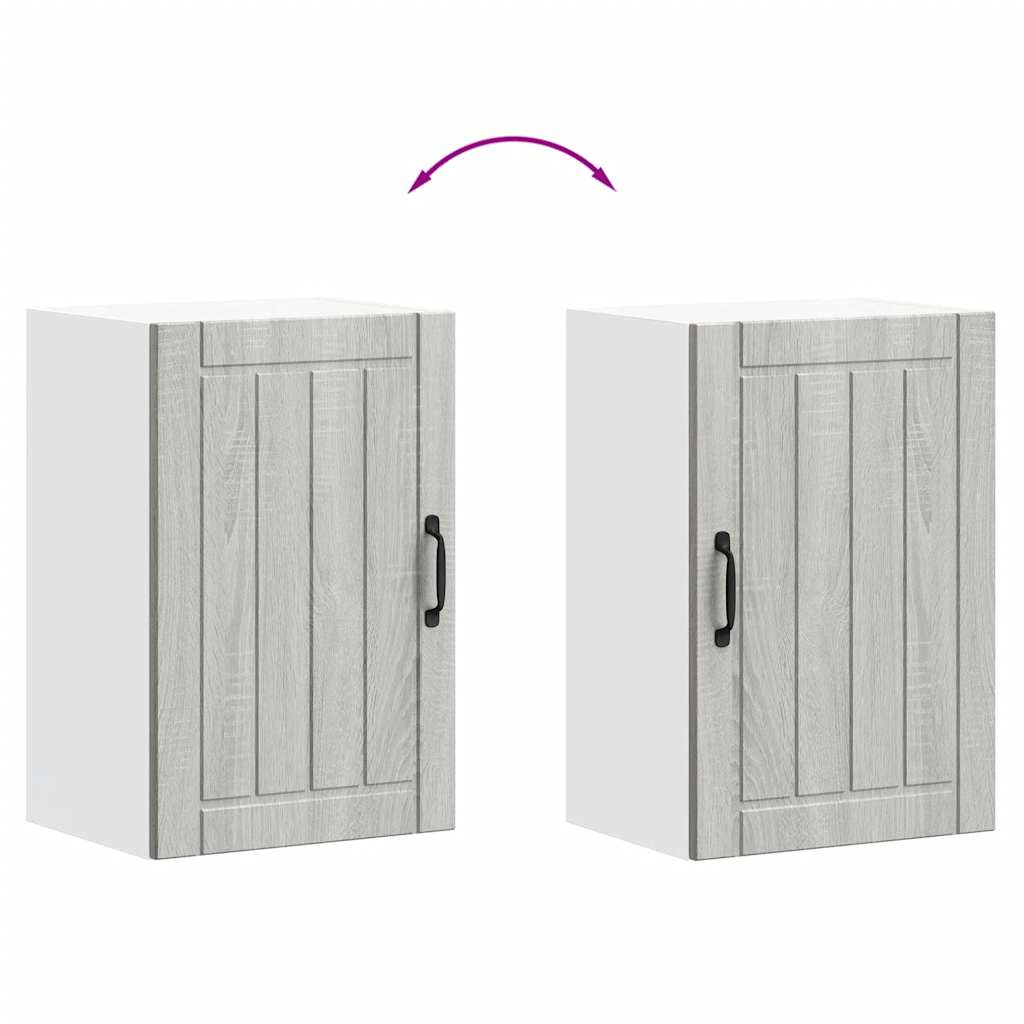 Pensile da Cucina Lucca Grigio Sonoma in Legno Multistrato 853793