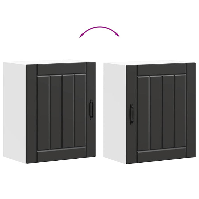 Pensile da Cucina Lucca Nero in Legno Multistrato 853799