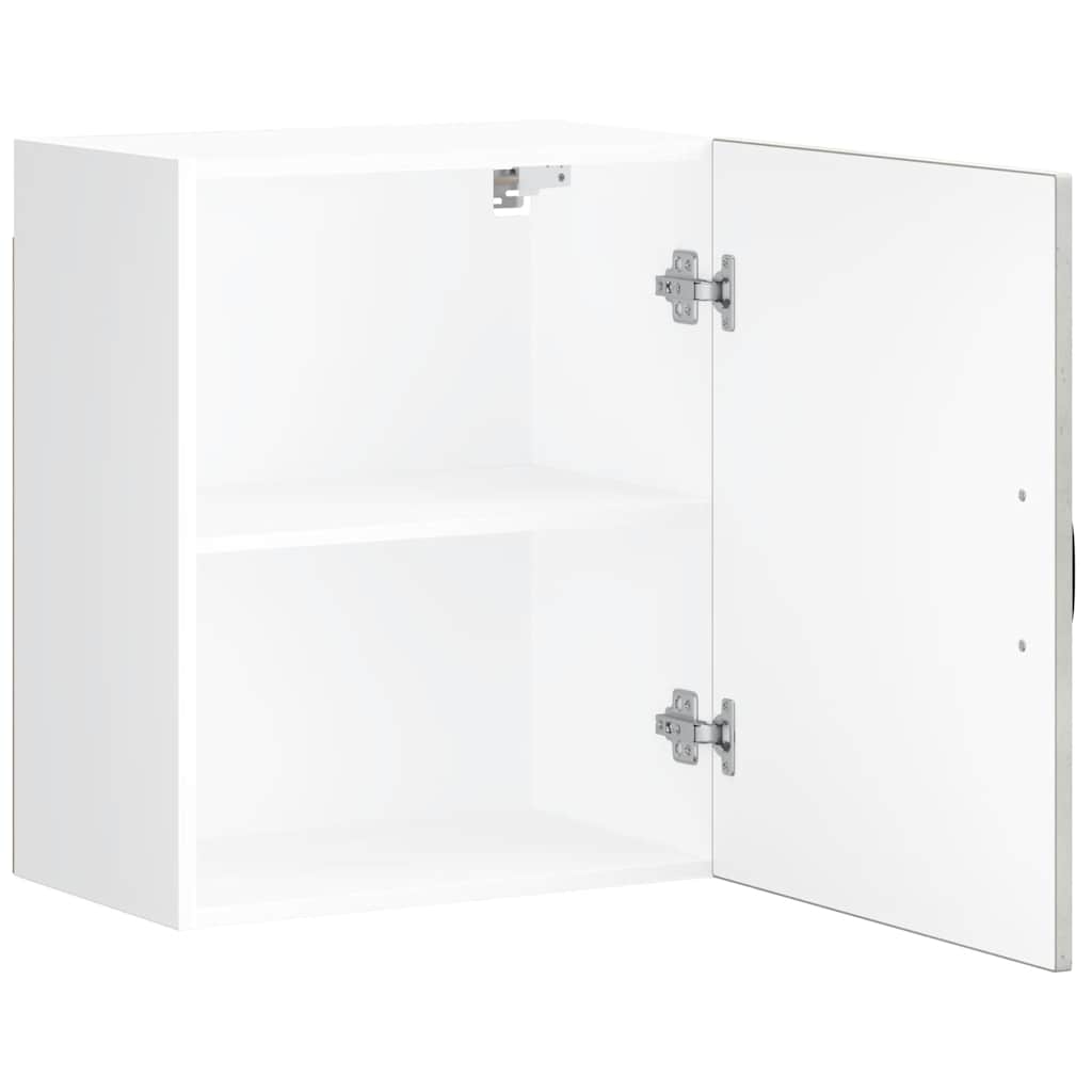 Pensile da Cucina-Mobile Cucina da Parete Lucca Grigio Cemento in Legno Multistrato 898596