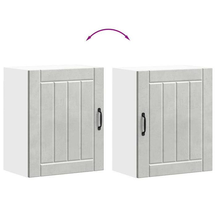 Pensile da Cucina Lucca Grigio Cemento in Legno Multistrato 853805