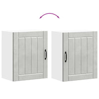 Pensile da Cucina-Mobile Cucina da Parete Lucca Grigio Cemento in Legno Multistrato 898596