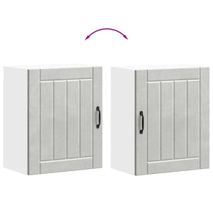 Pensile da Cucina-Mobile Cucina da Parete Lucca Grigio Cemento in Legno Multistrato 898596