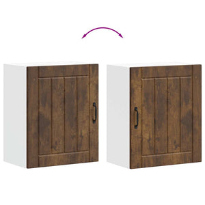 Pensile da Cucina-Mobile Cucina da Parete Lucca Rovere Fumo in Legno Multistrato 653511