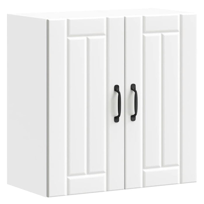 vidaXL Pensile da Cucina Lucca Bianco in Legno Multistrato