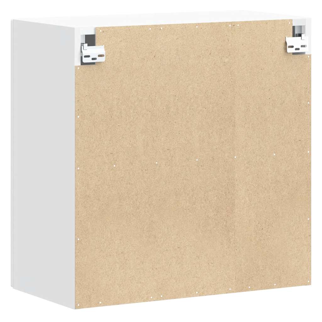 vidaXL Pensile da Cucina Lucca Bianco in Legno Multistrato