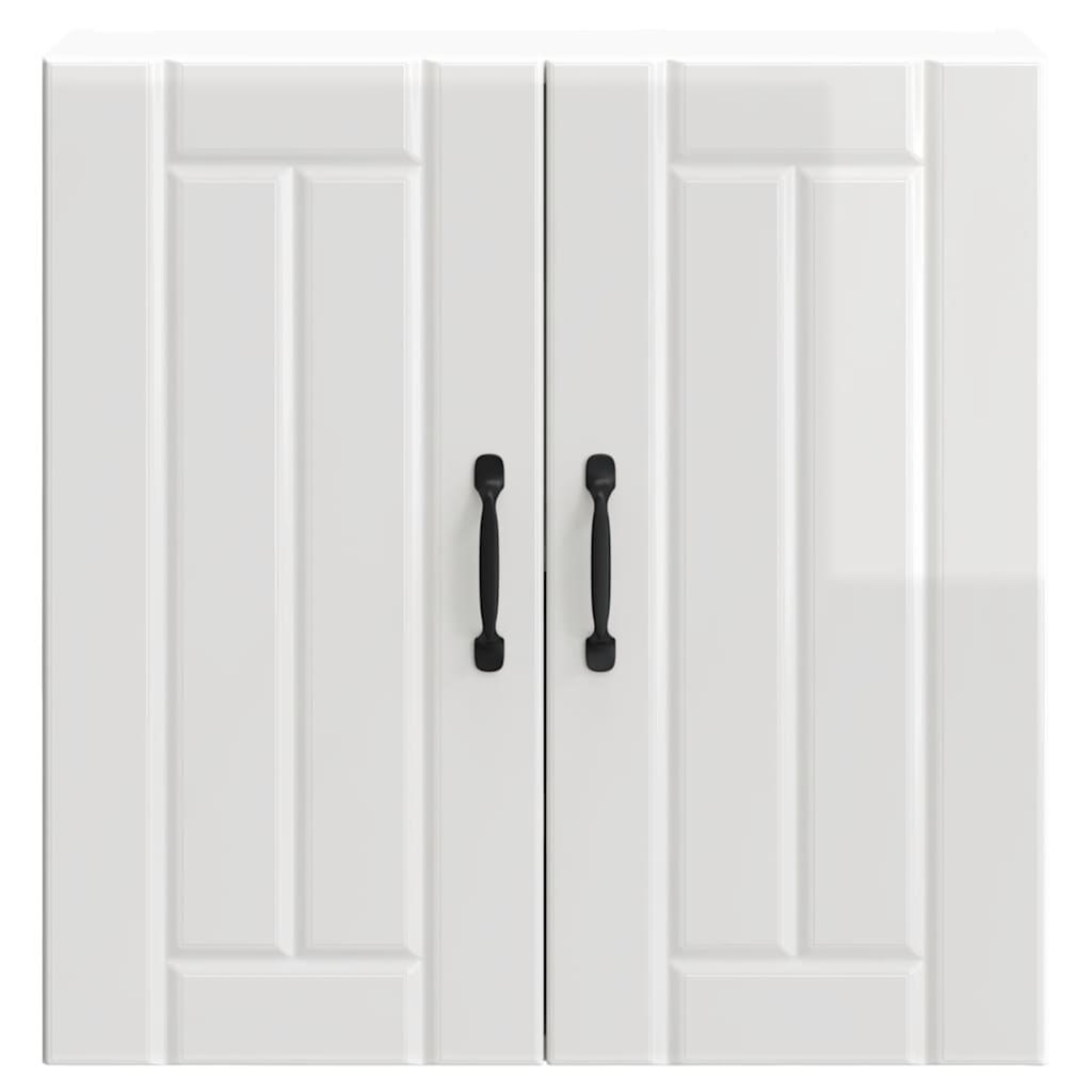 Pensile da Cucina Lucca Bianco Lucido in Legno Multistrato 853819