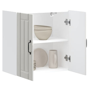 Pensile da Cucina Lucca Bianco Lucido in Legno Multistrato 853819