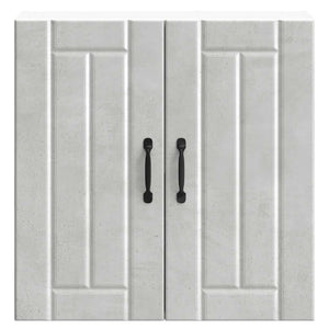 vidaXL Pensile da Cucina Lucca Grigio Cemento in Legno Multistrato