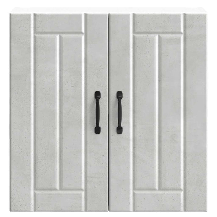 vidaXL Pensile da Cucina Lucca Grigio Cemento in Legno Multistrato