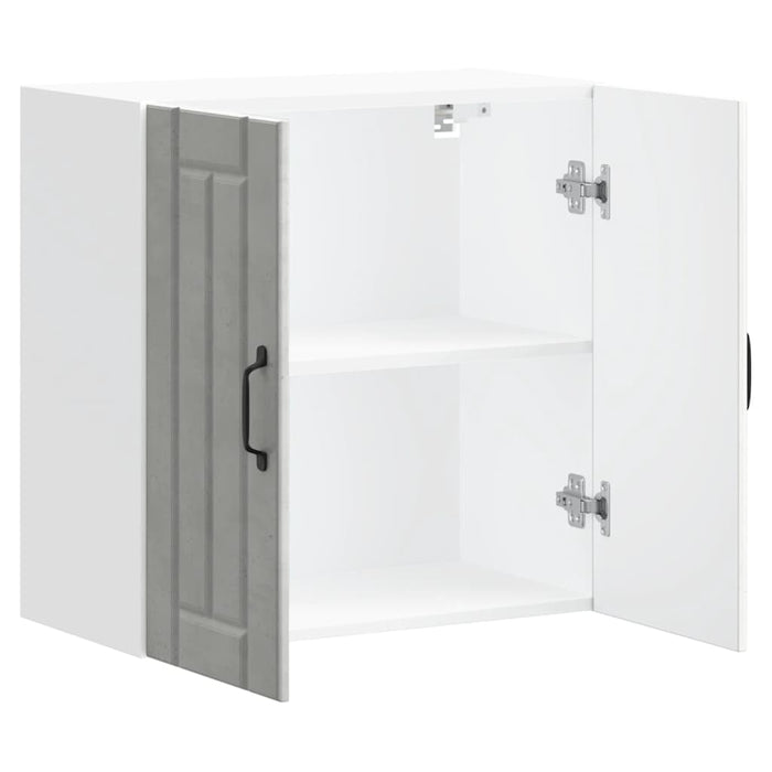 vidaXL Pensile da Cucina Lucca Grigio Cemento in Legno Multistrato