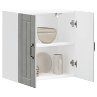 vidaXL Pensile da Cucina Lucca Grigio Cemento in Legno Multistrato