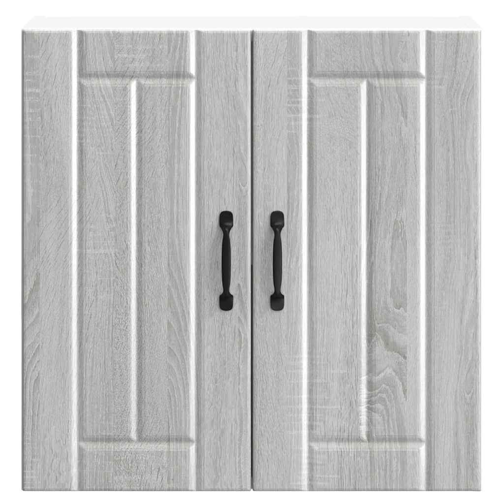 Pensile da Cucina-Mobile Cucina da Parete Lucca Grigio Sonoma in Legno Multistrato 901674