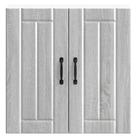 Pensile da Cucina-Mobile Cucina da Parete Lucca Grigio Sonoma in Legno Multistrato 901674