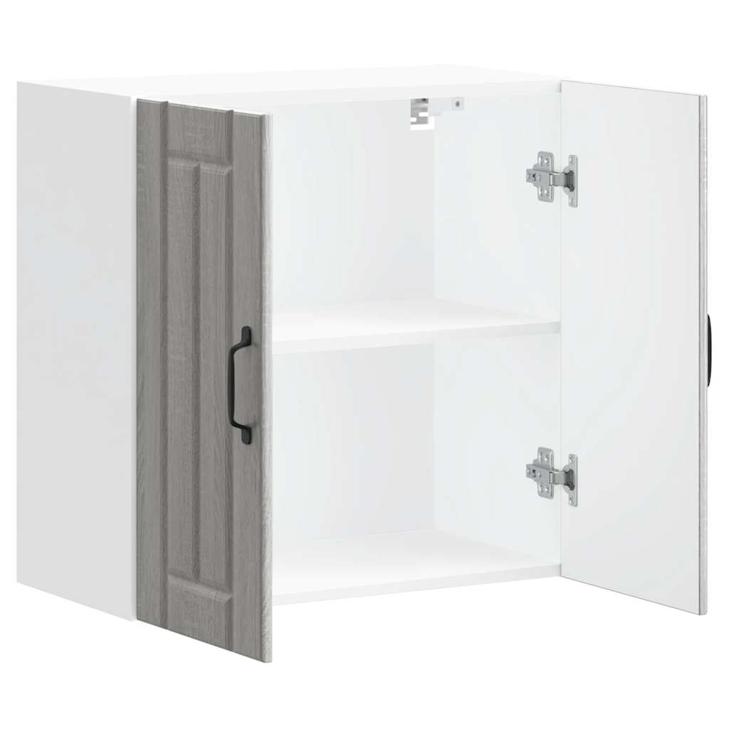 Pensile da Cucina-Mobile Cucina da Parete Lucca Grigio Sonoma in Legno Multistrato 901674