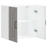 Pensile da Cucina-Mobile Cucina da Parete Lucca Grigio Sonoma in Legno Multistrato 901674