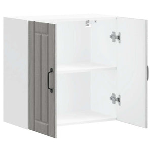 Pensile da Cucina-Mobile Cucina da Parete Lucca Grigio Sonoma in Legno Multistrato 901674