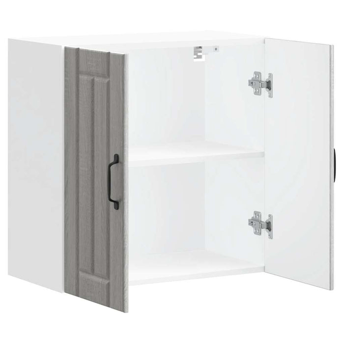 Pensile da Cucina-Mobile Cucina da Parete Lucca Grigio Sonoma in Legno Multistrato 901674