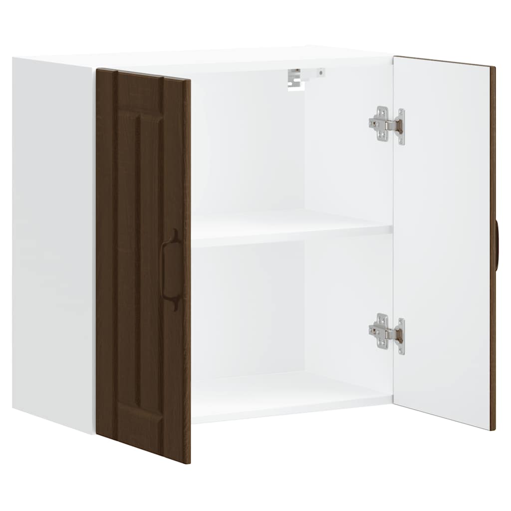 Pensile da Cucina-Mobile Cucina da Parete Lucca Rovere Marrone in Legno Multistrato 777651