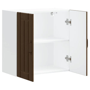 Pensile da Cucina-Mobile Cucina da Parete Lucca Rovere Marrone in Legno Multistrato 777651