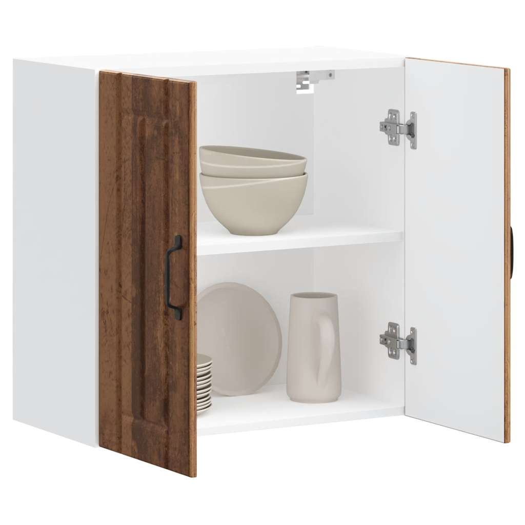 Pensile da Cucina-Mobile Cucina da Parete Lucca Legno Antico in Legno Multistrato 476722