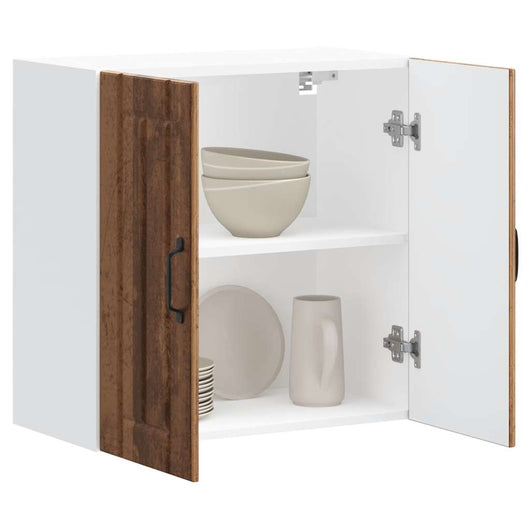 Pensile da Cucina-Mobile Cucina da Parete Lucca Legno Antico in Legno Multistrato 476722