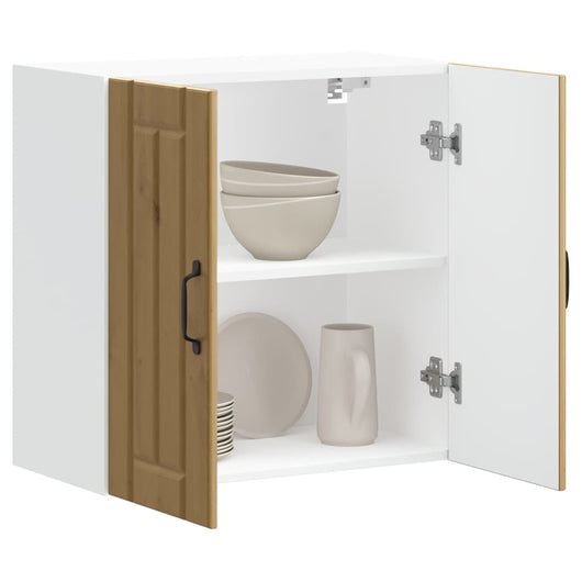 Pensile da Cucina-Mobile Cucina da Parete Lucca Rovere Artigianale in Legno Multistrato 418443