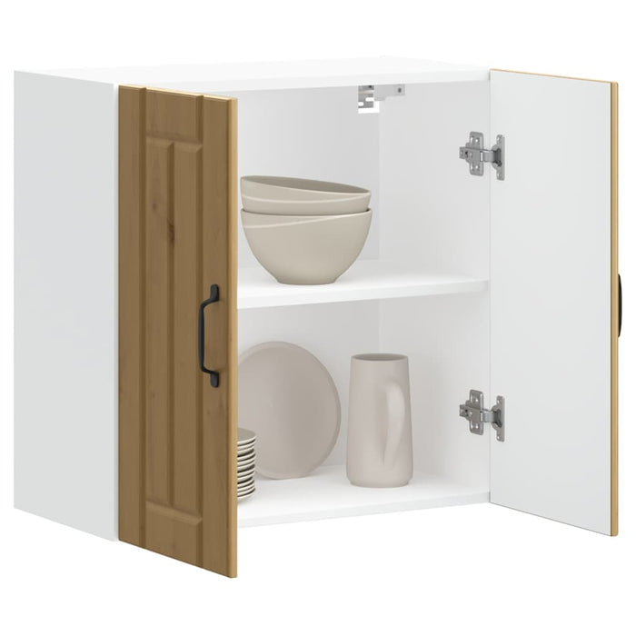 Pensile da Cucina Lucca Rovere Artigianale in Legno Multistrato 853826