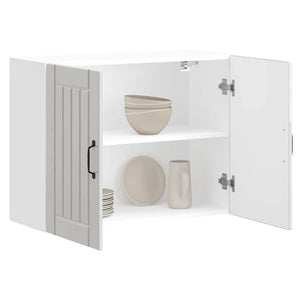 Pensile da Cucina Lucca Bianco Lucido in Legno Multistrato 853829