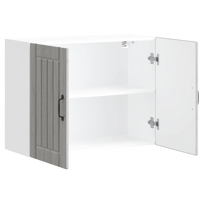 Pensile da Cucina-Mobile Cucina da Parete Lucca Grigio Sonoma in Legno Multistrato 941144