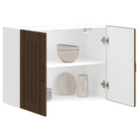 Pensile da Cucina-Mobile Cucina da Parete Lucca Rovere Marrone in Legno Multistrato 295942