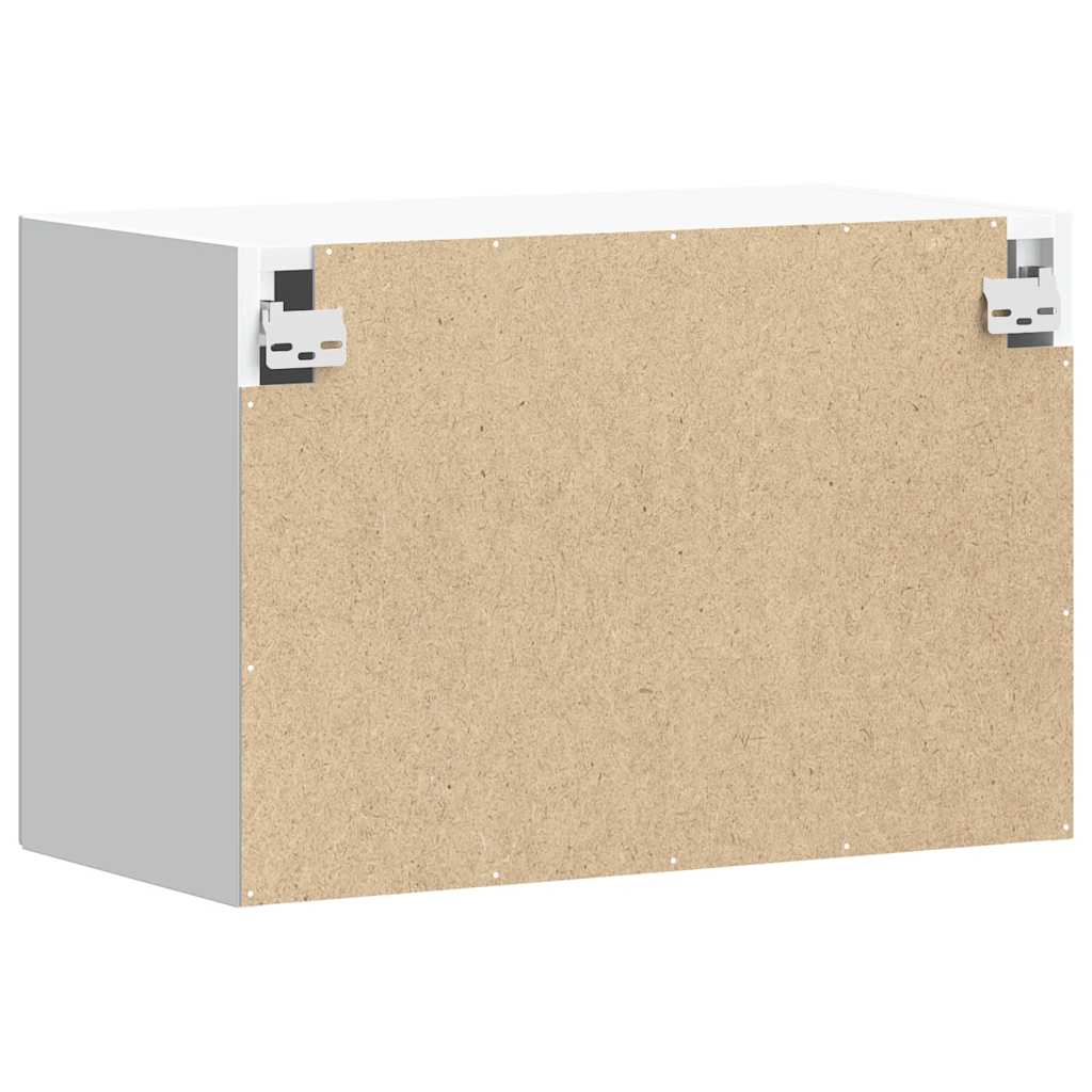 vidaXL Pensile da Cucina Lucca Bianco in Legno Multistrato