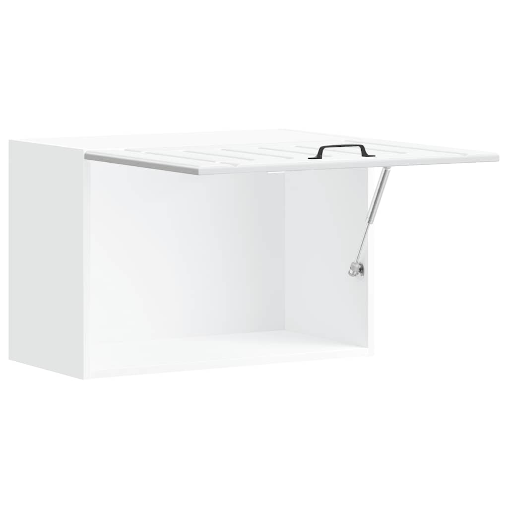 vidaXL Pensile da Cucina Lucca Bianco in Legno Multistrato