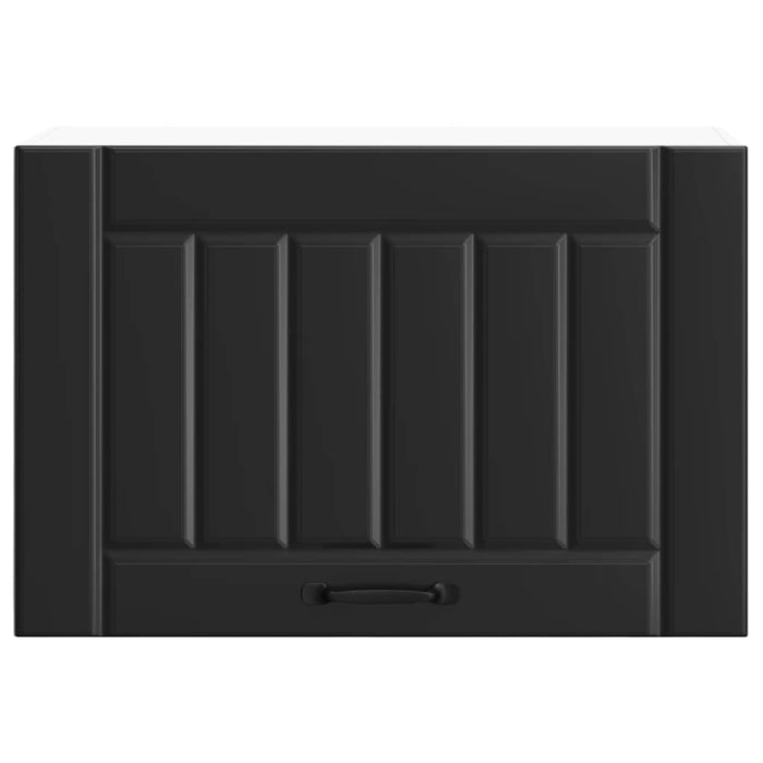 Pensile da Cucina-Mobile Cucina da Parete Lucca Nero in Legno Multistrato 100335