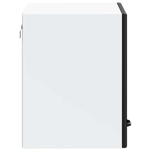 Pensile da Cucina-Mobile Cucina da Parete Lucca Nero in Legno Multistrato 100335