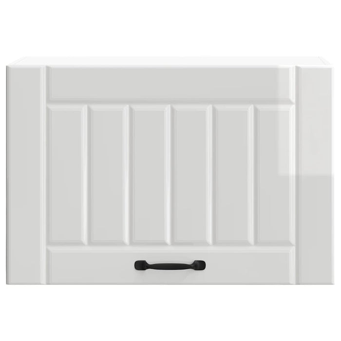 Pensile da Cucina-Mobile Cucina da Parete Lucca Bianco Lucido in Legno Multistrato 862194