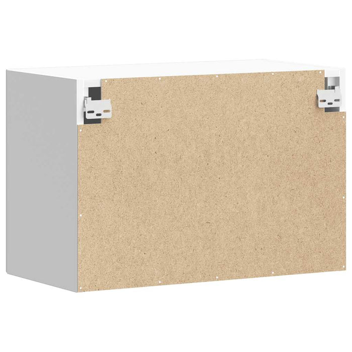 Pensile da Cucina-Mobile Cucina da Parete Lucca Bianco Lucido in Legno Multistrato 862194