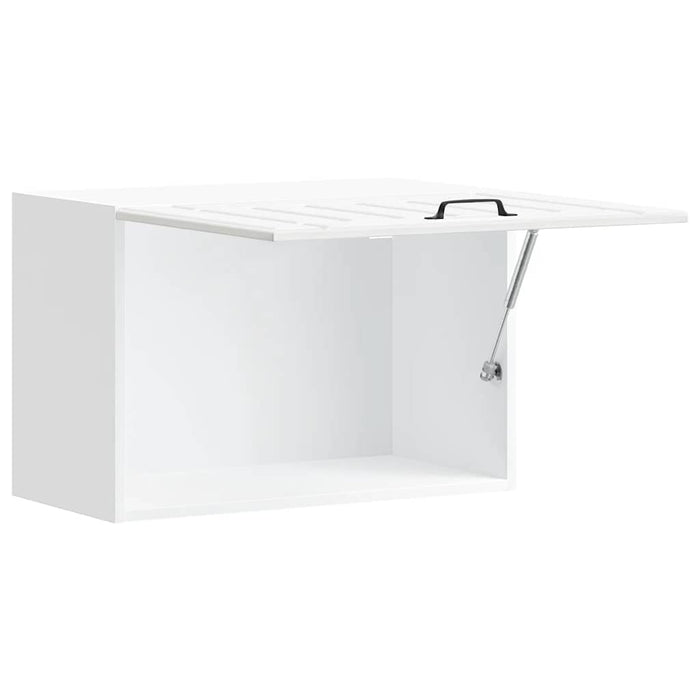 Pensile da Cucina-Mobile Cucina da Parete Lucca Bianco Lucido in Legno Multistrato 862194