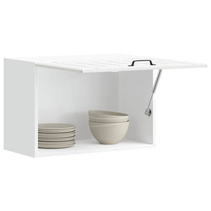 Pensile da Cucina-Mobile Cucina da Parete Lucca Bianco Lucido in Legno Multistrato 862194