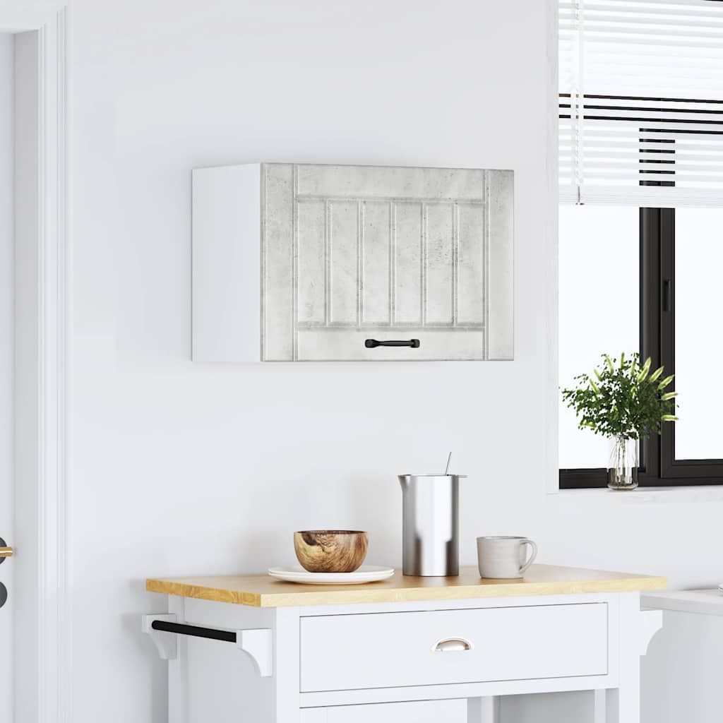 vidaXL Pensile da Cucina Lucca Grigio Cemento in Legno Multistrato