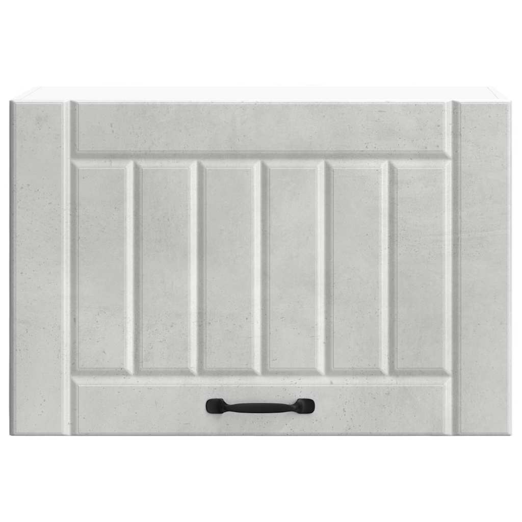 Pensile da Cucina-Mobile Cucina da Parete Lucca Grigio Cemento in Legno Multistrato 334258