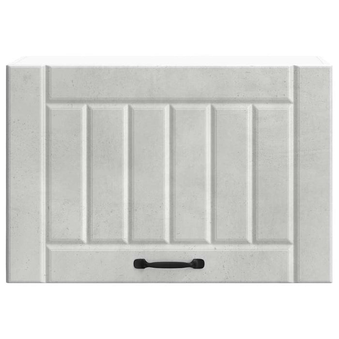 Pensile da Cucina-Mobile Cucina da Parete Lucca Grigio Cemento in Legno Multistrato 334258