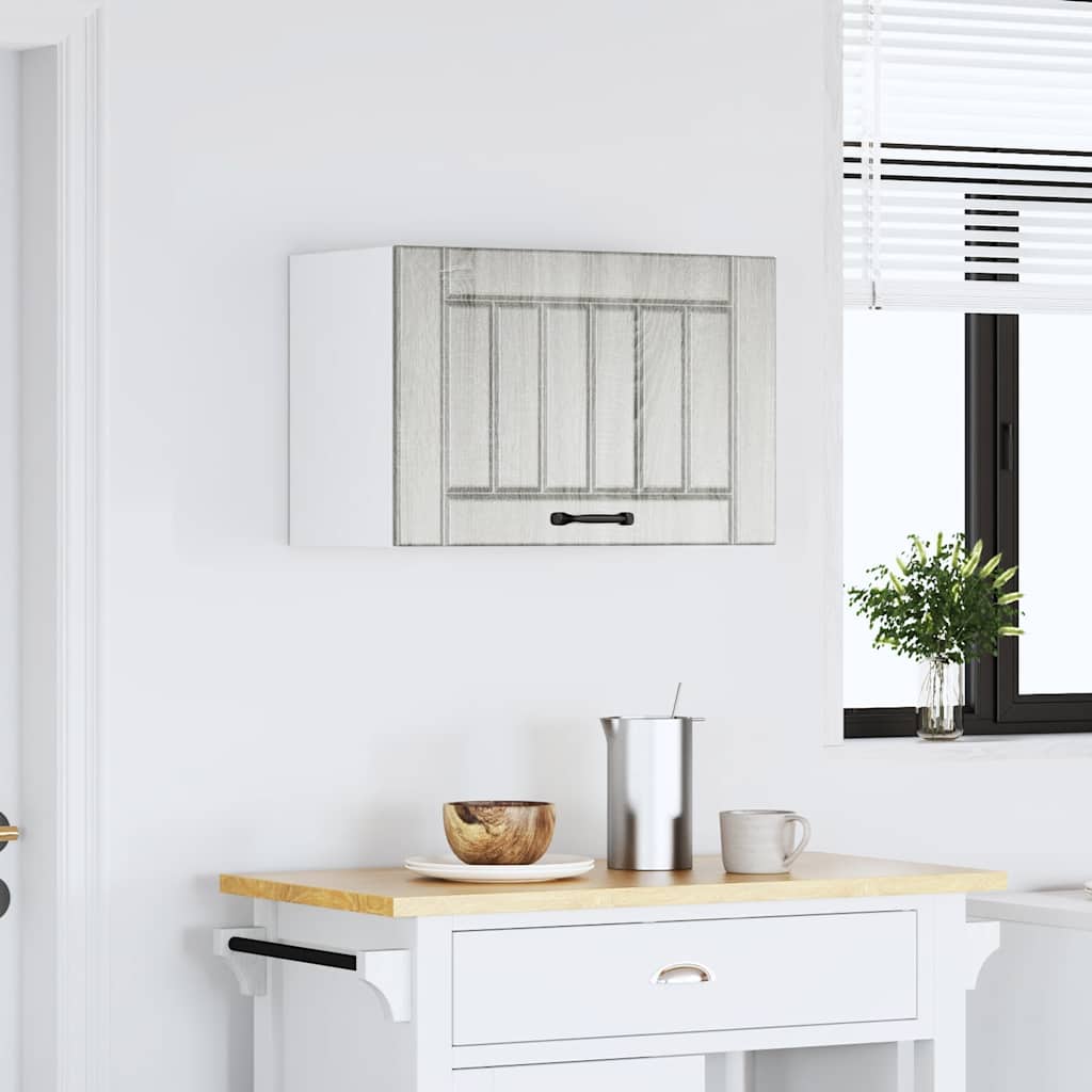 vidaXL Pensile da Cucina Lucca Grigio Sonoma in Legno Multistrato