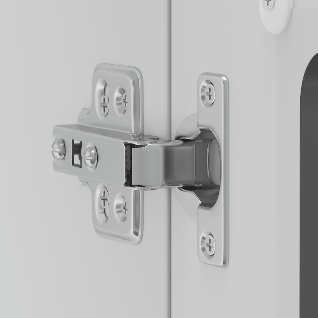 vidaXL Pensile da Cucina con Porta in Vetro Lucca Nero Truciolato