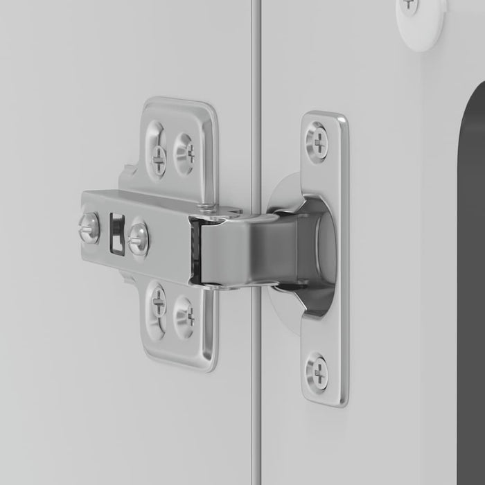 vidaXL Pensile da Cucina con Porta in Vetro Lucca Nero Truciolato