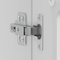 vidaXL Pensile da Cucina con Porta in Vetro Lucca Bianco Lucido