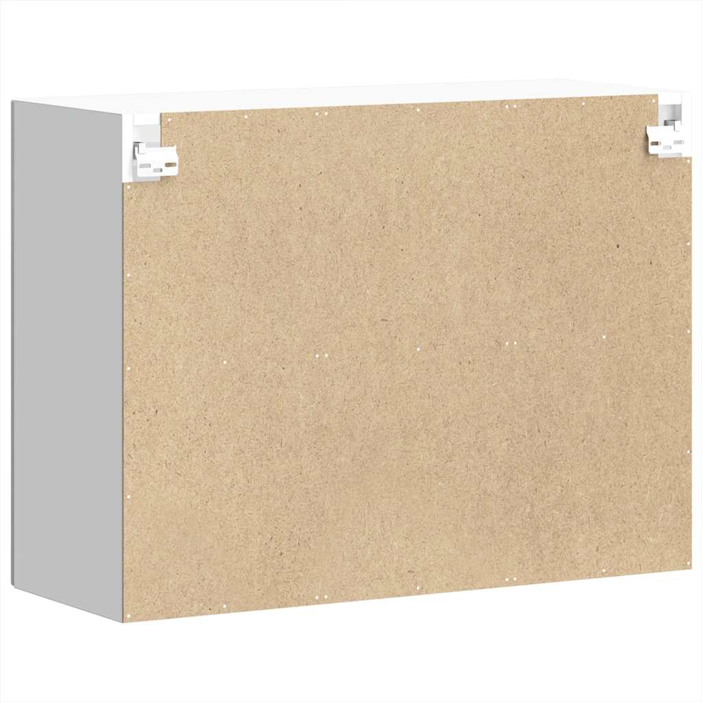 Pensile da Cucina con Porta in Vetro Lucca Grigio Cemento