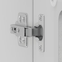 Pensile da Cucina con Porta in Vetro Lucca Grigio Cemento 853851