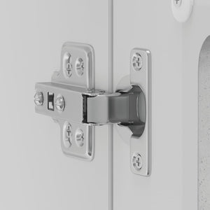 Pensile da Cucina con Porta in Vetro Lucca Grigio Cemento 853851