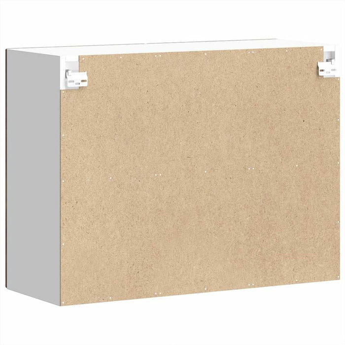 Pensile da Cucina con Porta in Vetro Lucca Rovere Fumo 853852