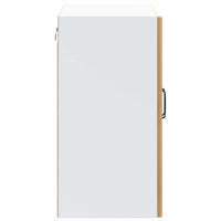 vidaXL Pensile da Cucina con Porta in Vetro Lucca Rovere Artigianale